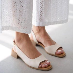 صندل پاشنه دار زنانه ساده