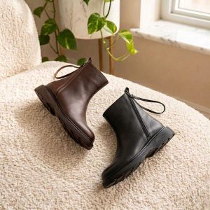 نیم بوت طبی زنانه دو زیپ